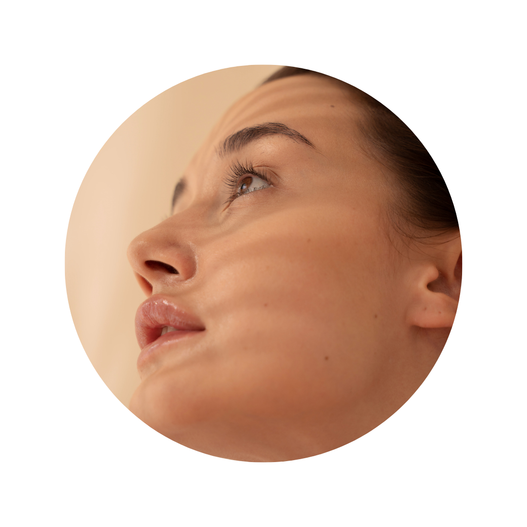image d'une femme avec la peau sèche