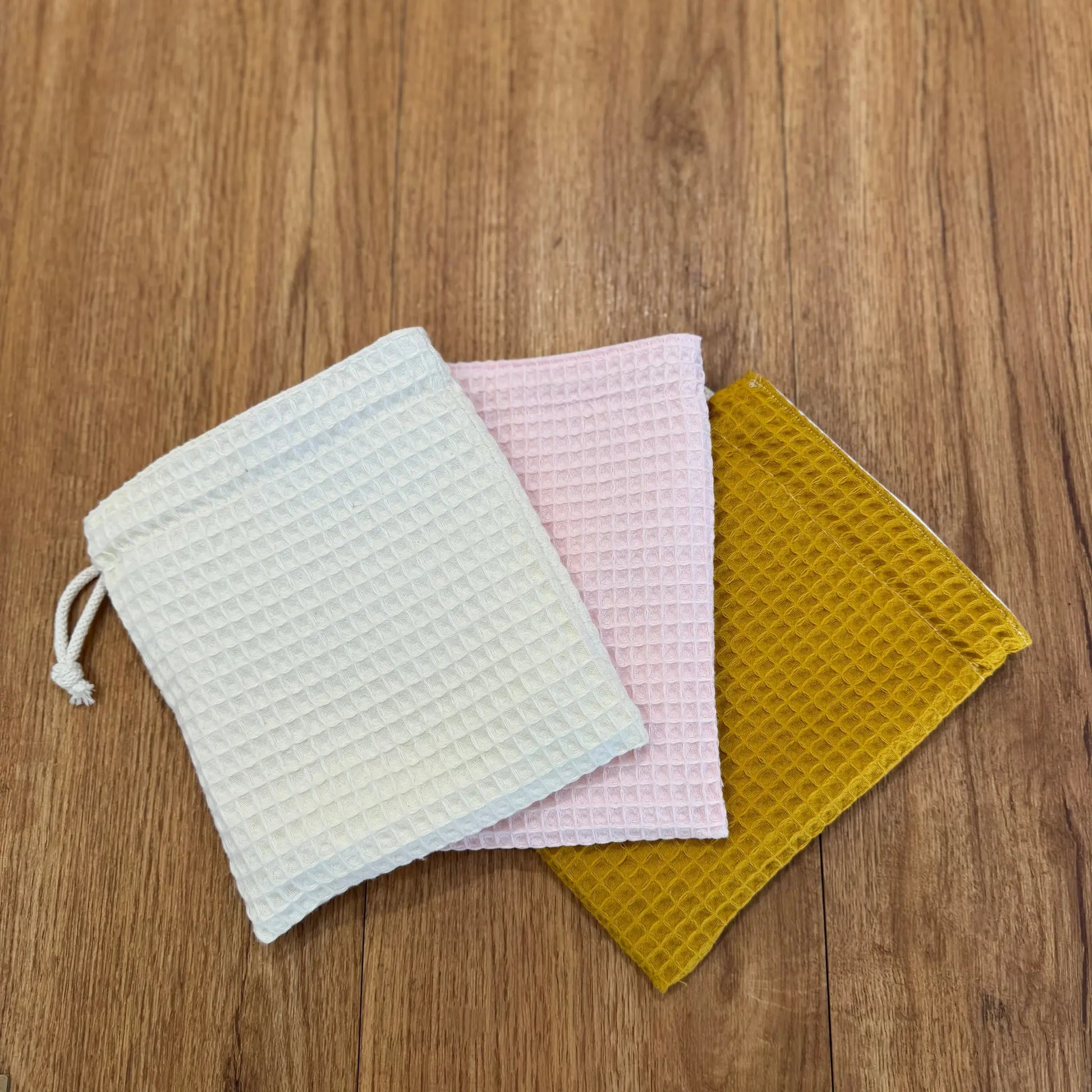 Pochon imperméable en gaze de coton fait main Mundo