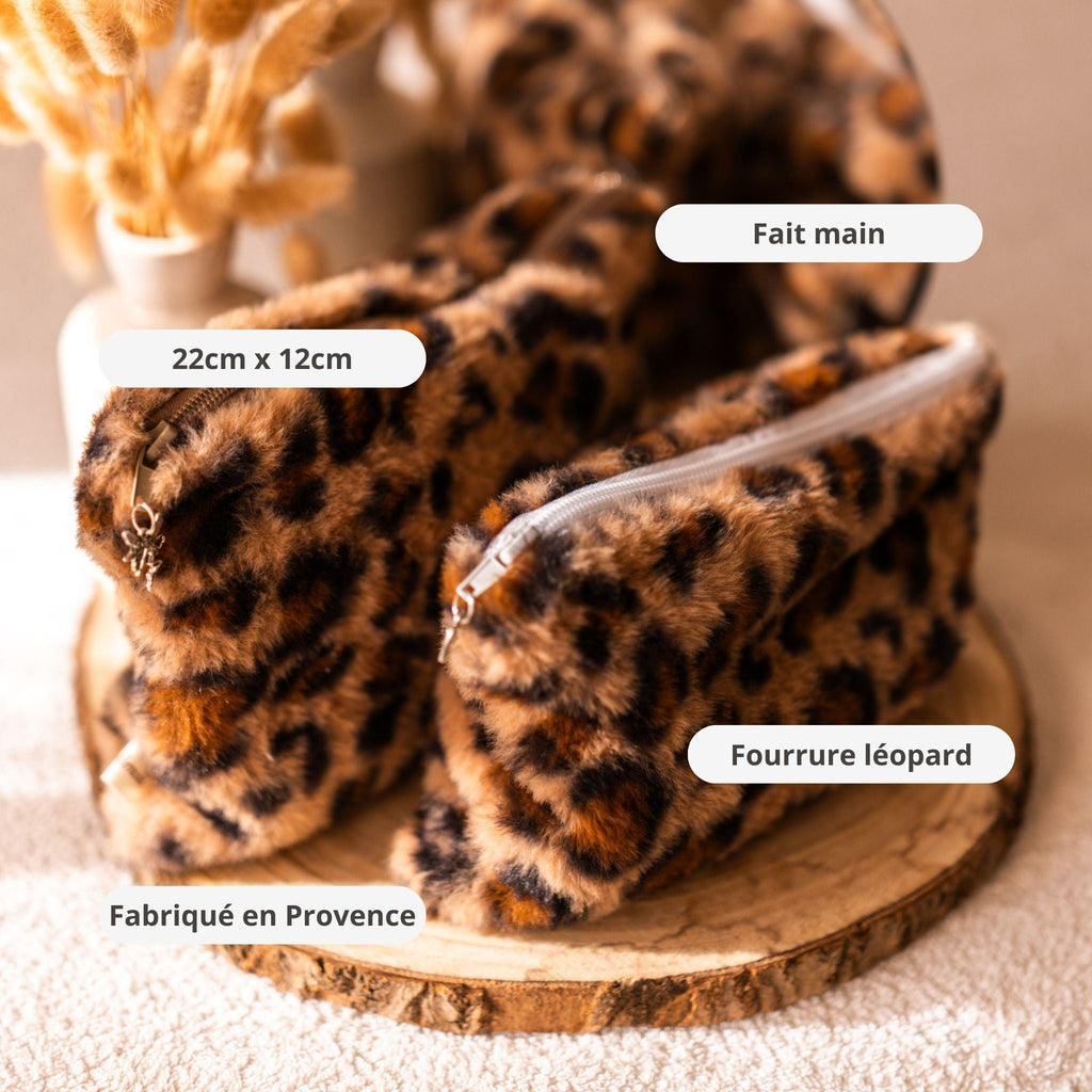 Trousse Léopard Femme – Fabrication Artisanale en Provence Mundo