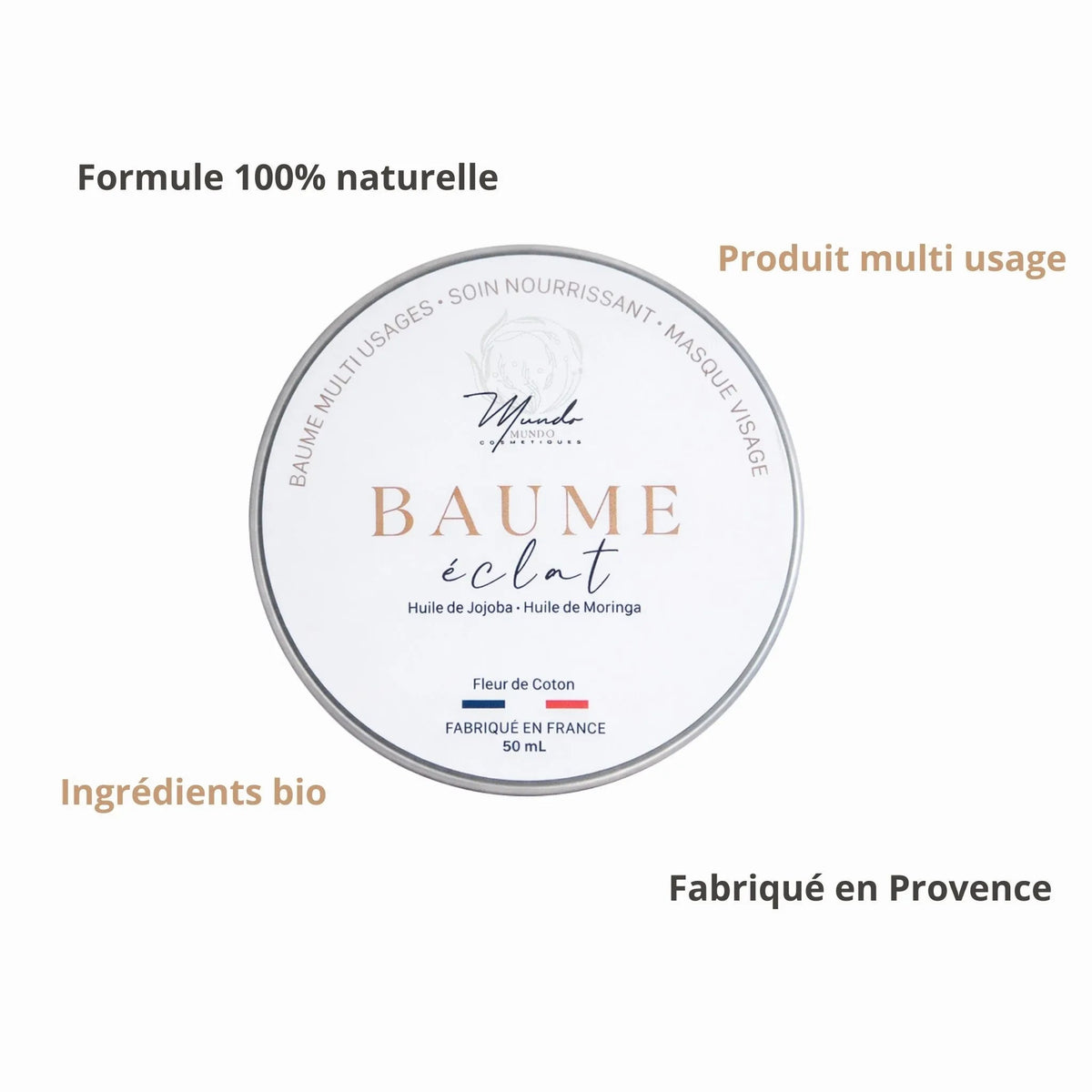 Baume éclat multi usage - Fleur de coton Mundo