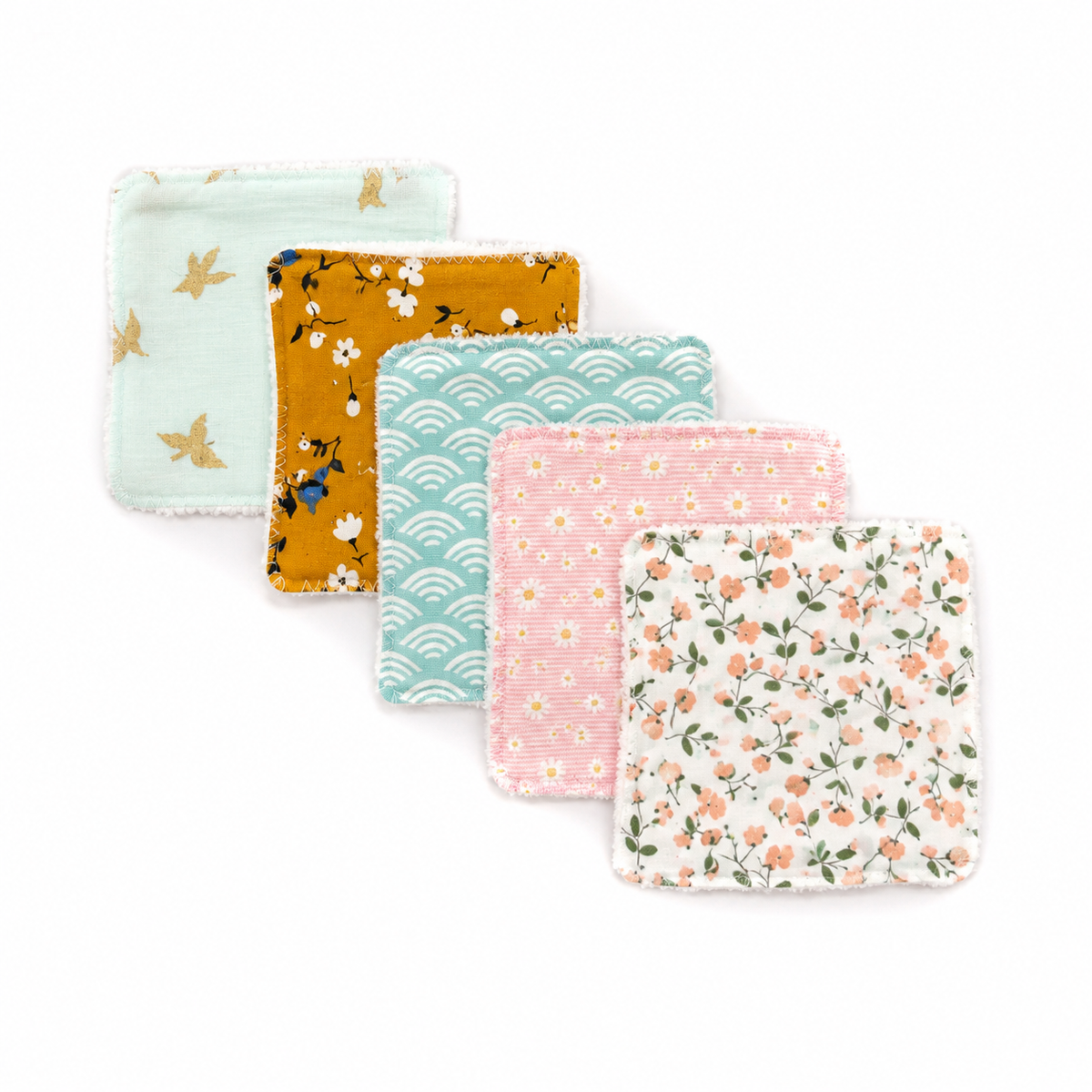 Duo lingettes démaquillantes - Tissu Minky OEKO-TEX® Mundo